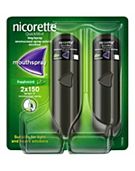 Nicorette QuickMist 1mg/spray Mouthspray - Freshmint flavour- Duo Pack 2x150 Sprays