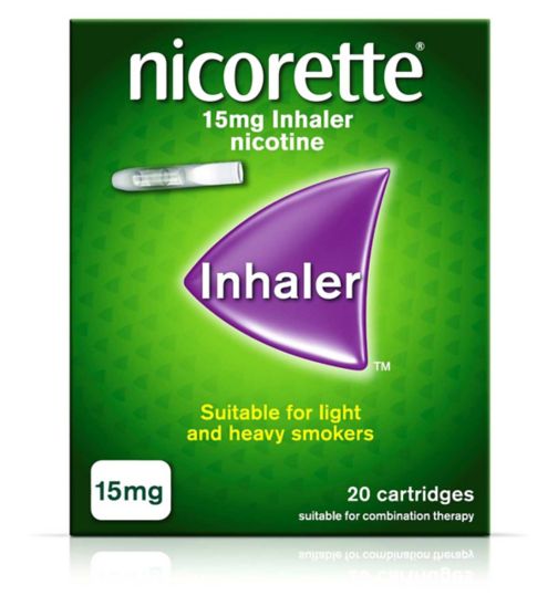 Nicorette 15mg Nicotine Inhaler 20 Cartridges