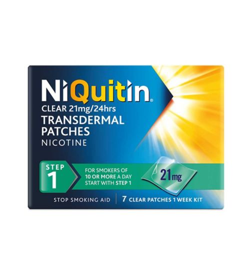 Niquitin Clear 21mg Nicotine Transdermal 7 Patches