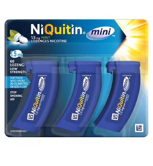 NiQuitin Mini 1.5mg Mint Flavour 60 Lozenges