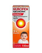Nurofen for Children 3 months + strawberry 100mg/5ml oral suspension 150ml