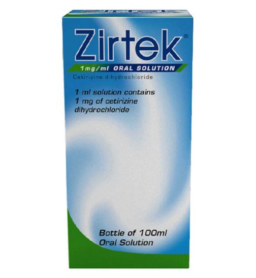 Zirtek 1mg/ml oral solution 100ml