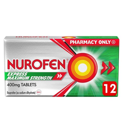 Nurofen Express Maximum Strength 400mg 12 Tablets