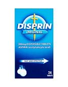 Disprin Original 300mg Aspirin 24 Dispersible Tablets