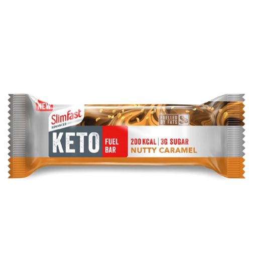 SlimFast Advanced Keto Fuel Bar Nutty Caramel - 46g
