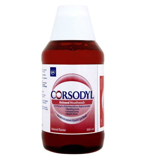 Corsodyl Mouthwash Aniseed Flavour 300ml