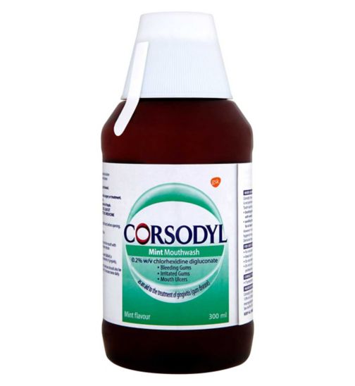 Corsodyl Mint 0.2% w/v Chlorhexidine Digluconate Mouthwash 300ml