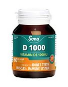 Sona D1000 Vitamin D3 60 Tablets
