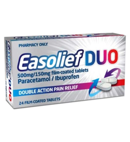 Easolief Duo 500mg Paracetamol/150mg Ibuprofen 24 tablets