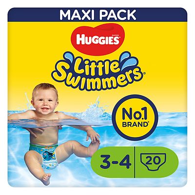 Huggies Little Swimmers Swim Pants Size 3-4 7kg-15kg, 15lb-34lb 20 Pants