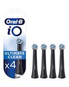Oral-B iO™ Ultimate Clean Black Replacement Electric Toothbrush Heads 4 Pack