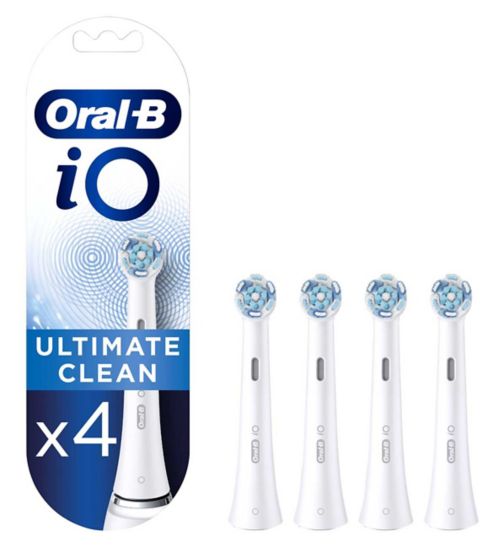 Oral-B iO™ Ultimate Clean White Replacement Electric Toothbrush Heads 4 Pack