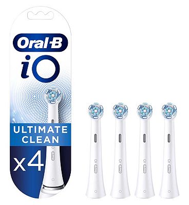 Oral-B iO Ultimate Clean White Replacement Electric Toothbrush Heads 4 Pack