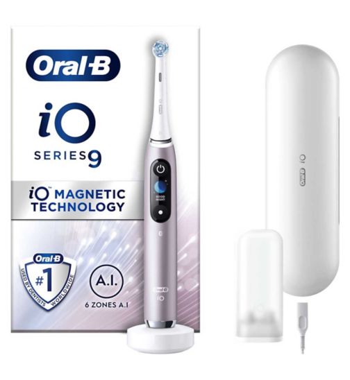 Oral B iO9™ Electric Toothbrush Rose Quartz - Designed by Braun