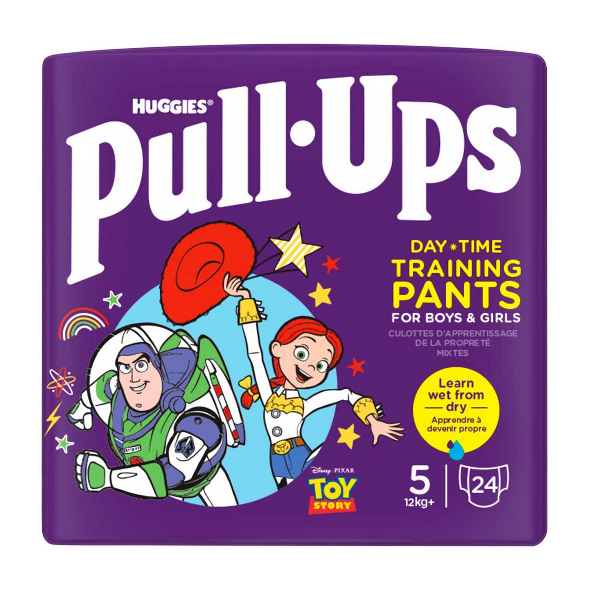 Huggies Pull-Ups Unisex Day Time Training Nappy Pants, Size 5, 24 Pants