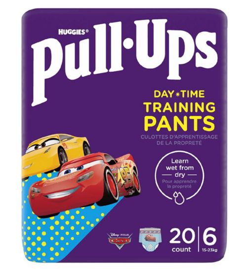 Huggies Pull-Ups Trainers Day, Boy, Size 2-4 Years, Nappy Size 5-6+, 20 BIG KID Training Pants