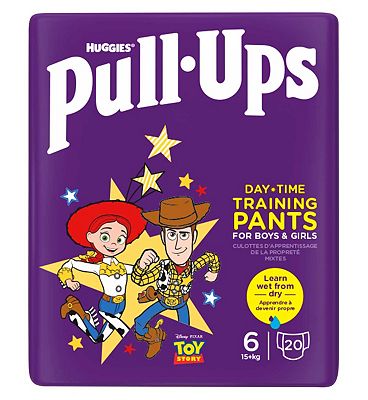 Huggies Pull-Ups Trainers Day, Boy, Size 2-4 Years, Nappy Size 5-6+, 20 BIG KID Training Pants