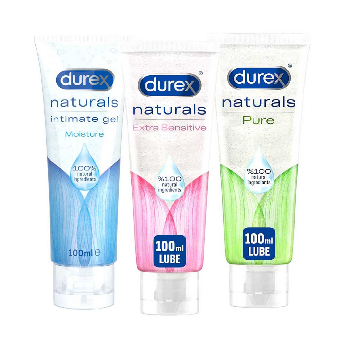 Durex Naturals Lube Bundle (3 X 100Ml)