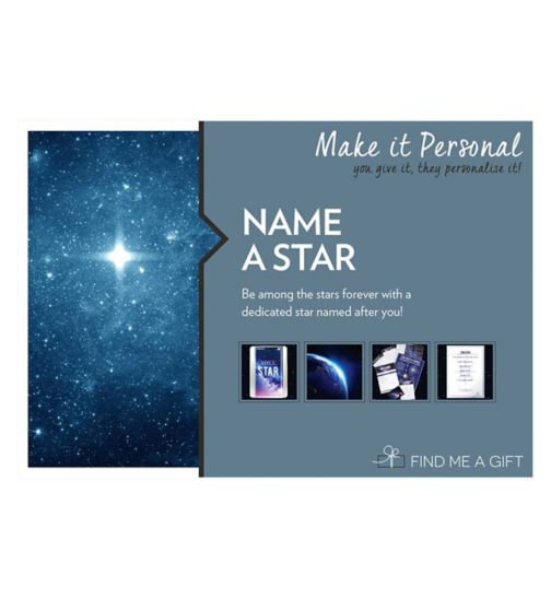 Find Me a Gift -  Name a Star Gift Voucher