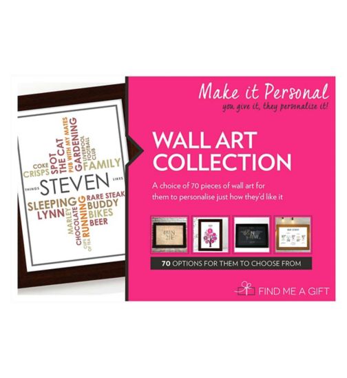 Find Me a Gift - Wall Art Collection Gift Voucher
