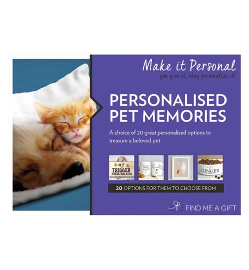Find Me a Gift - Personalised Pet Memories Gift Voucher