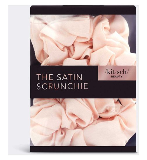 Kitsch Satin Sleep Scrunchies 5s - Blush