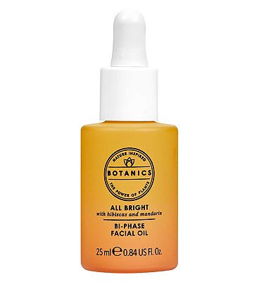 Botanics All Bright Bi-Phase Glow Facial Oil with Natural AHAs & Vitamin C 25ml