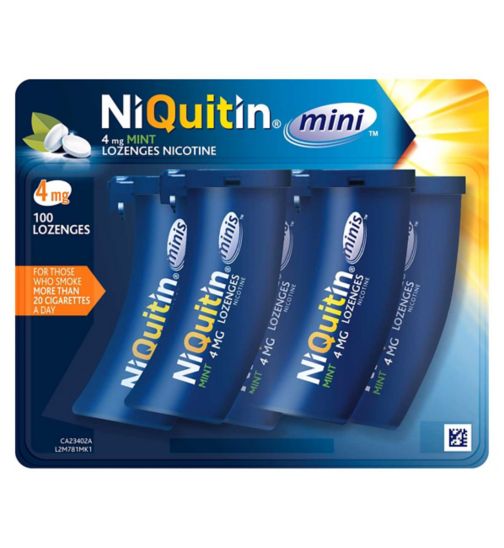 Niquitin Mini 4mg Mint Flavour 100 Lozenges