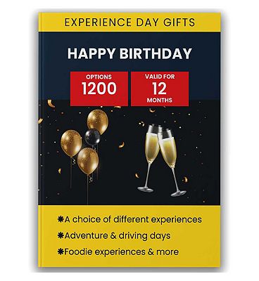 Activity Superstore Happy Birthday Gift Experience Choice Pack