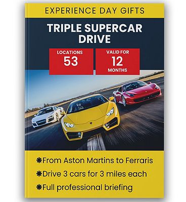 Activity Superstore Triple Supercar Drive Experience