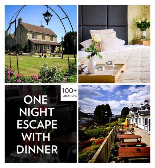 Activity Superstore One Night Hotel Escape with Dinner for Two