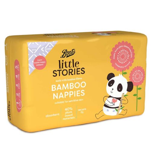 Boots Little Stories Bamboo Nappy Size 1 34 pack
