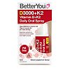 BetterYou D3000 + K2 Vitamin D + K2 Daily Oral Spray 12ml - Boots