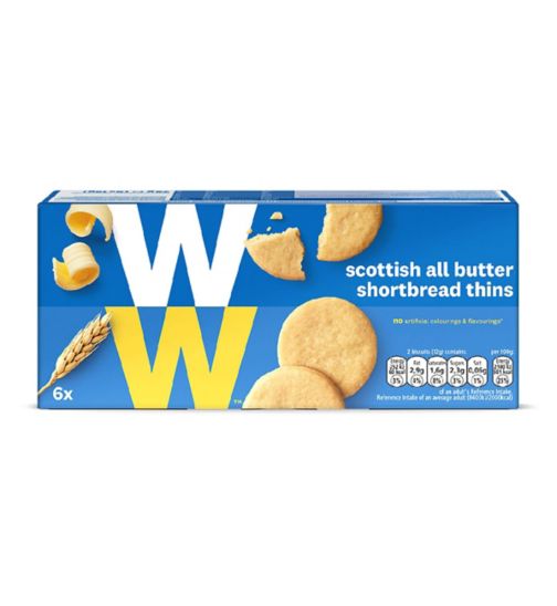 WW All Butter Shortbread Thins - 72g