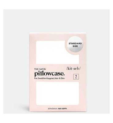 Kitsch Boxed Satin Pillowcase Ivory Standard Size