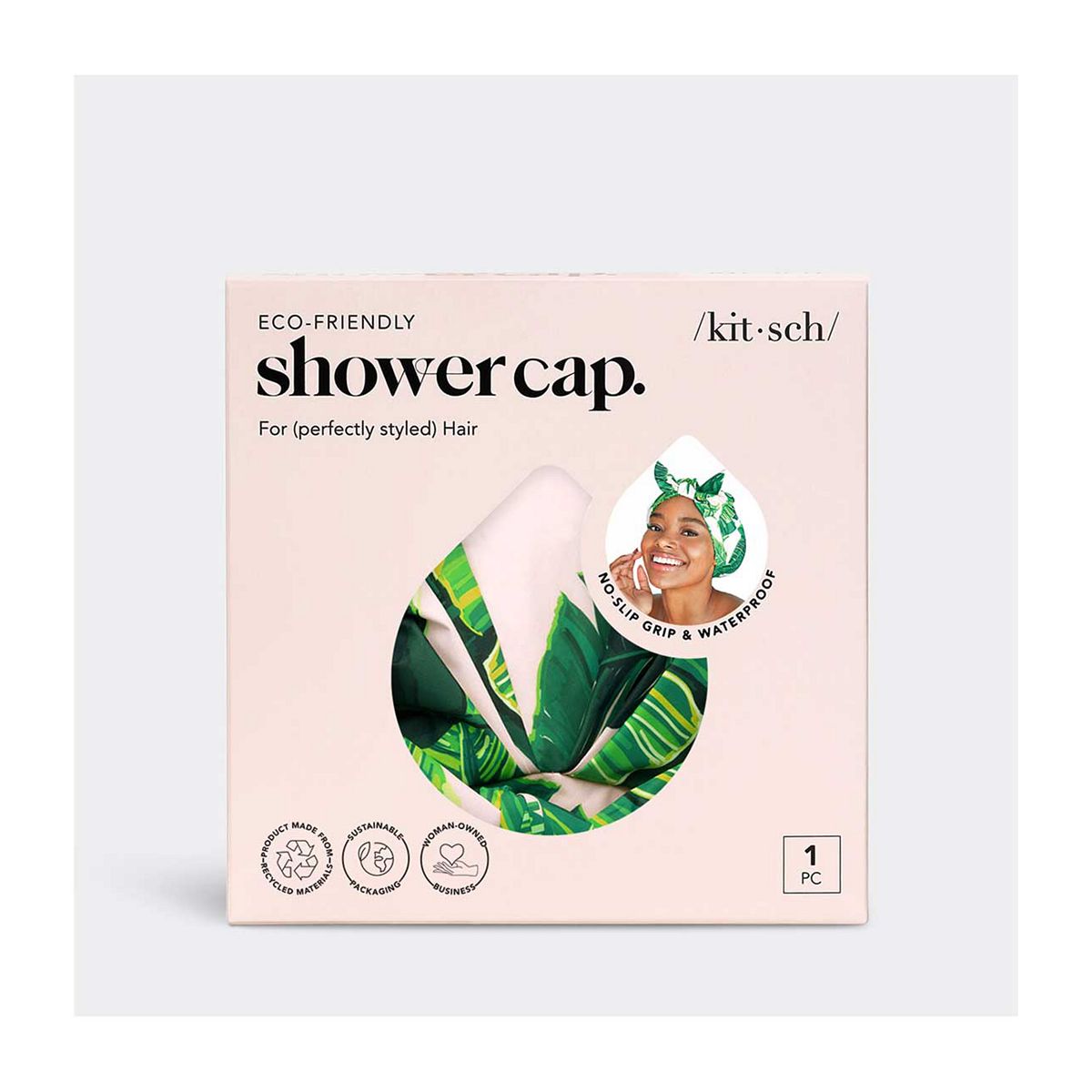 Kitsch luxe Shower Cap - Palm Leaves