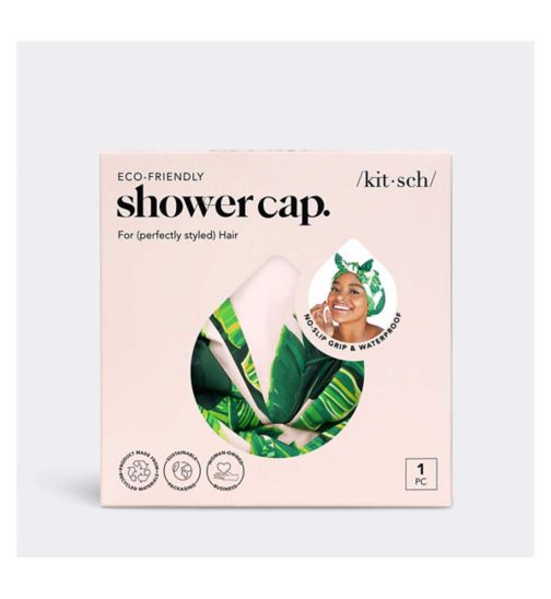 Kitsch Luxe Shower Cap - Palm Leaves