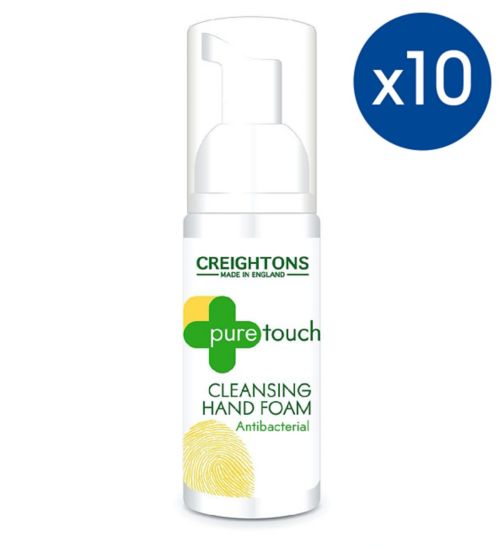 Creightons Pure Touch Hand Foam 50ml;Creightons Pure Touch Hand Foam 50ml;Pack of 10 Creightons Pure Touch Antibacterial Hand Foam 50ml