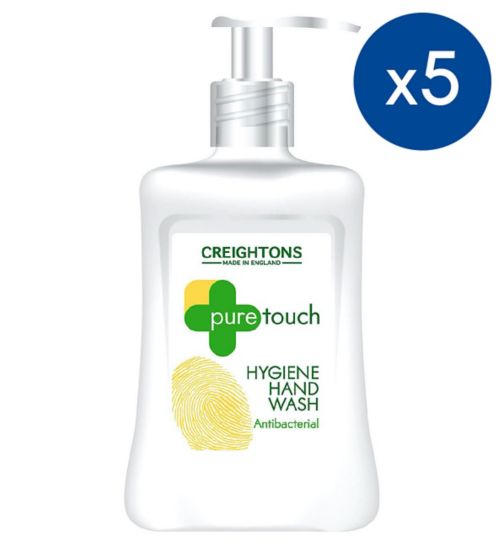 Creightons Pure Touch Hand Wash 500ml;Creightons Pure Touch Hand Wash 500ml;Pack of 5 Creightons Pure Touch Antibacterial Hand wash 500ml