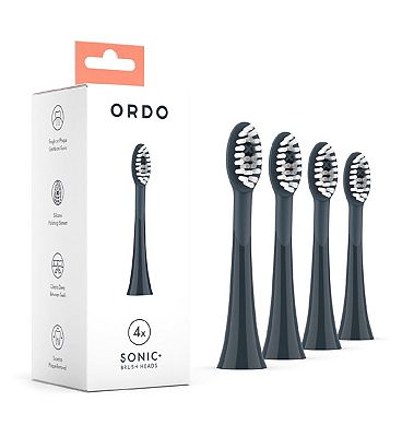 Ordo Sonic + Brush Heads - Charcoal Grey - 4 Pack