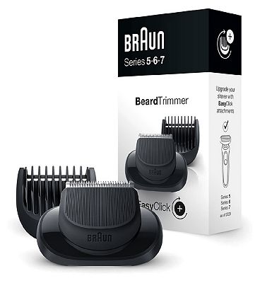 Braun EasyClick Beard Trimmer Attachment for Series 5, 6 and 7 Electric Shaver (New Generation)