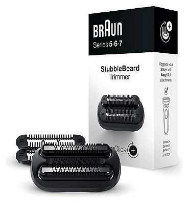 Braun EasyClick Stubble Beard Trimmer Attachment for Series 5, 6 and 7 Electric Shaver