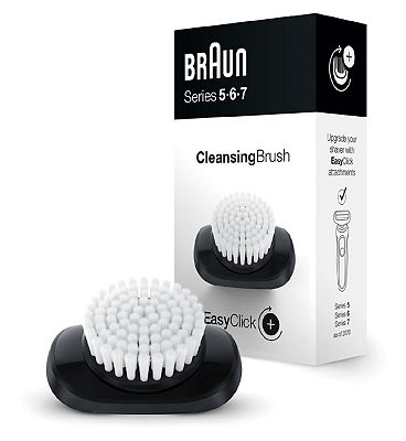 Braun EasyClick Cleansing Brush Attachment for Series 5, 6 and 7 Electric Shaver (New Generation)