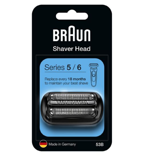 Braun Series 5 53B Electric Shaver Head Replacement - Black
