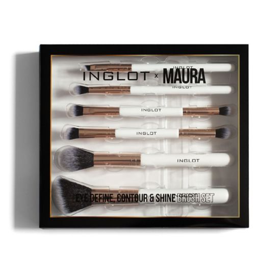 Inglot X Maura Eye Define, Contour and Shine Brush Set