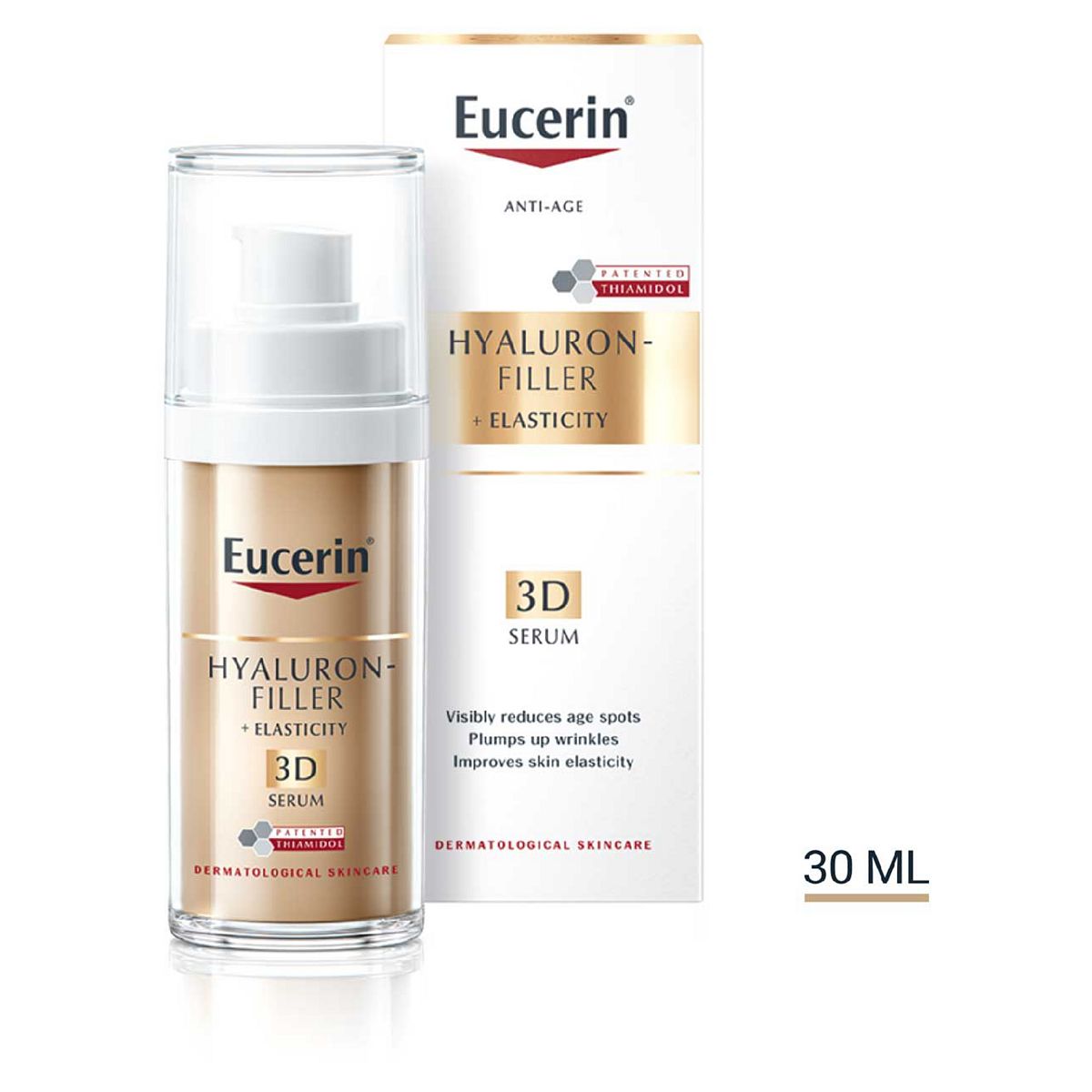 Eucerin Hyaluron Filler + Elasticity Anti-Ageing 3D Face Serum With Hyaluronic Acid 30ml