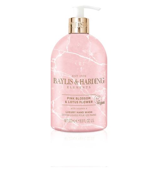 Baylis & Harding Elements Luxury Pink Blossom & Lotus Flower Hand Wash 500ml