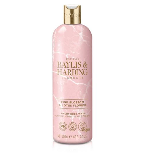 Baylis & Harding Elements Pink Blossom & Lotus Flower Luxury Bodywash 500ml