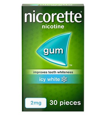 Nicorette Icy White 2mg Gum - 30 Pieces
