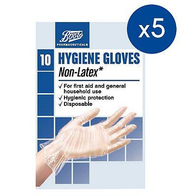 Boots Non-Latex Hygiene Gloves Bundle - 50 pack